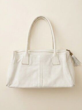 White Leather Shoulder Bag